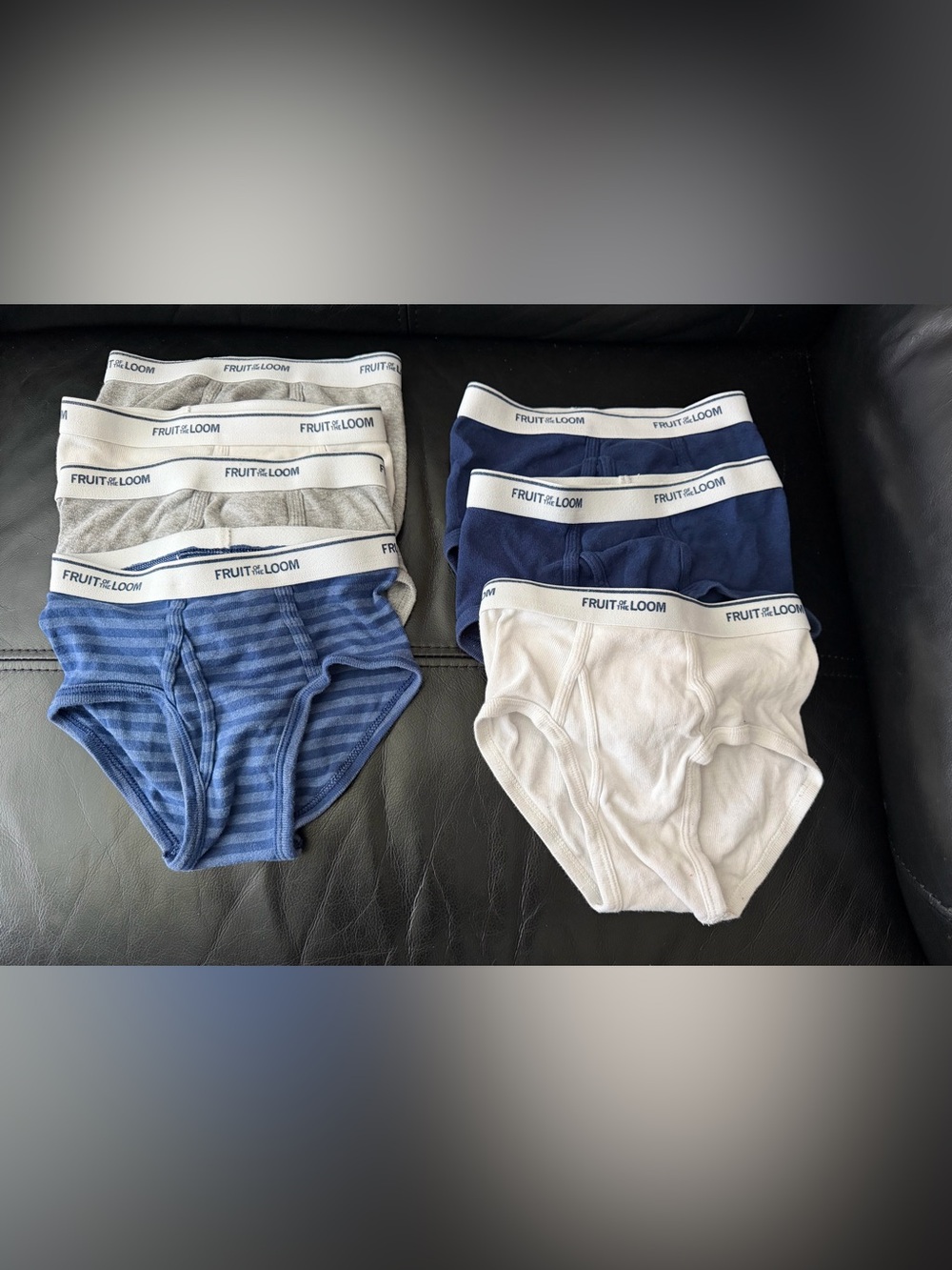 Fruit of the Loom boy’s Classic Briefs - Blue, Navy, Gray, White